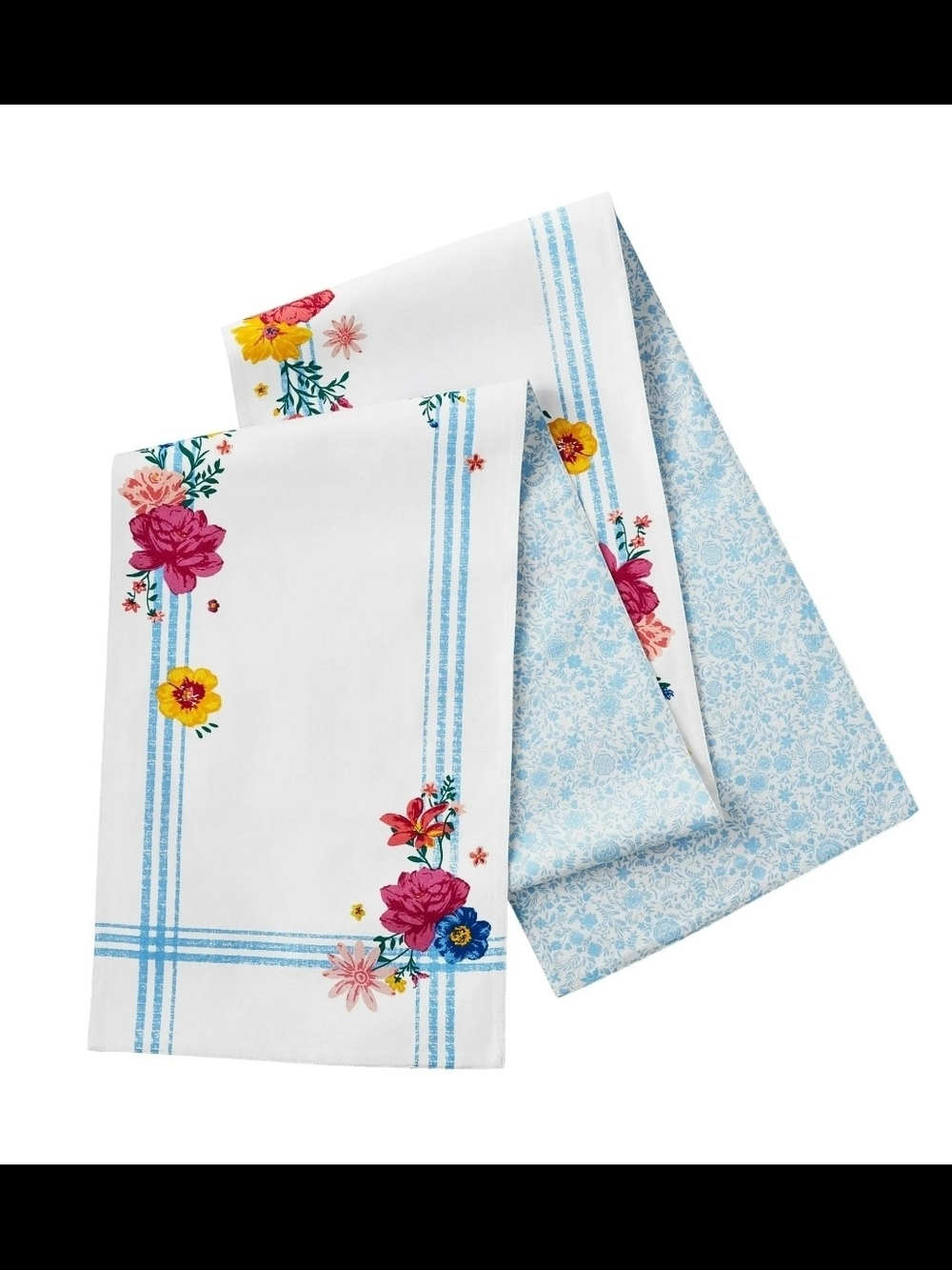 The pioneer woman flourishing border table path of cloth, multicolor, 14"An x